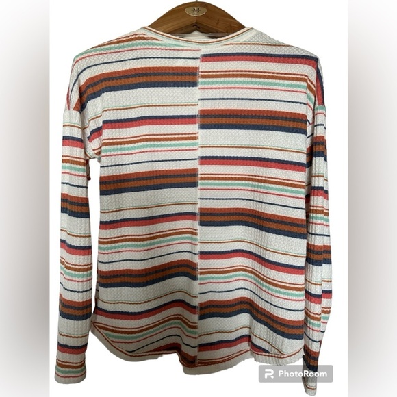 Mudd women sweater striped multicolor with long sleeves. - Picture 2 of 9